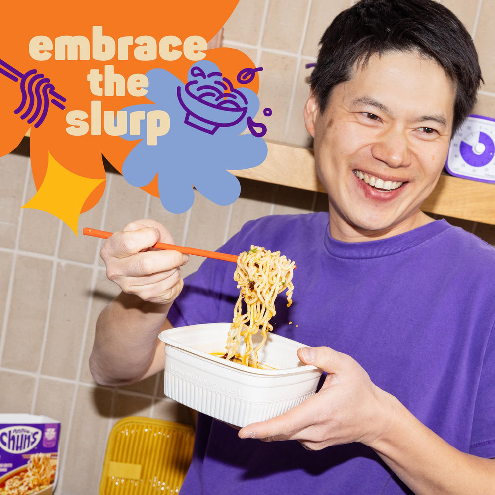 Annie Chun's Ramen Soup Bowl Spicy Kor packaging with side view