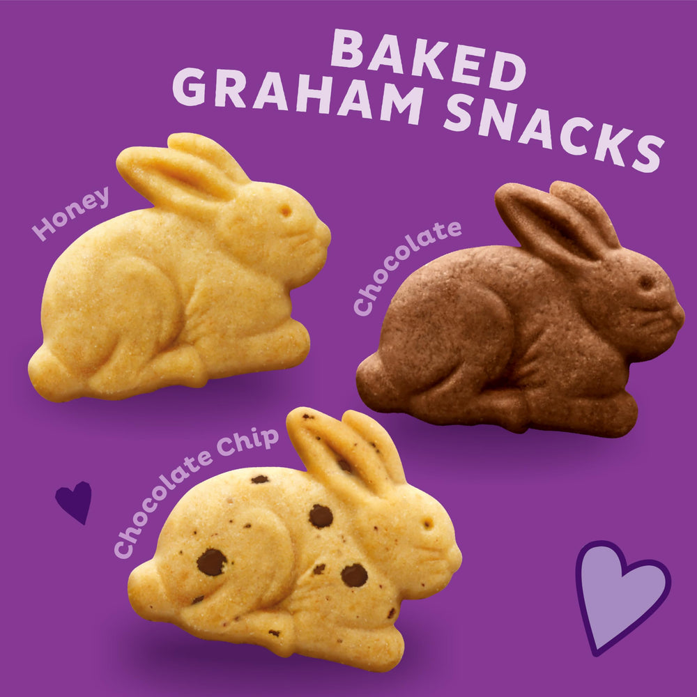 Annie's Bunny Grahams chocolate pouch perfect for quick snacks.