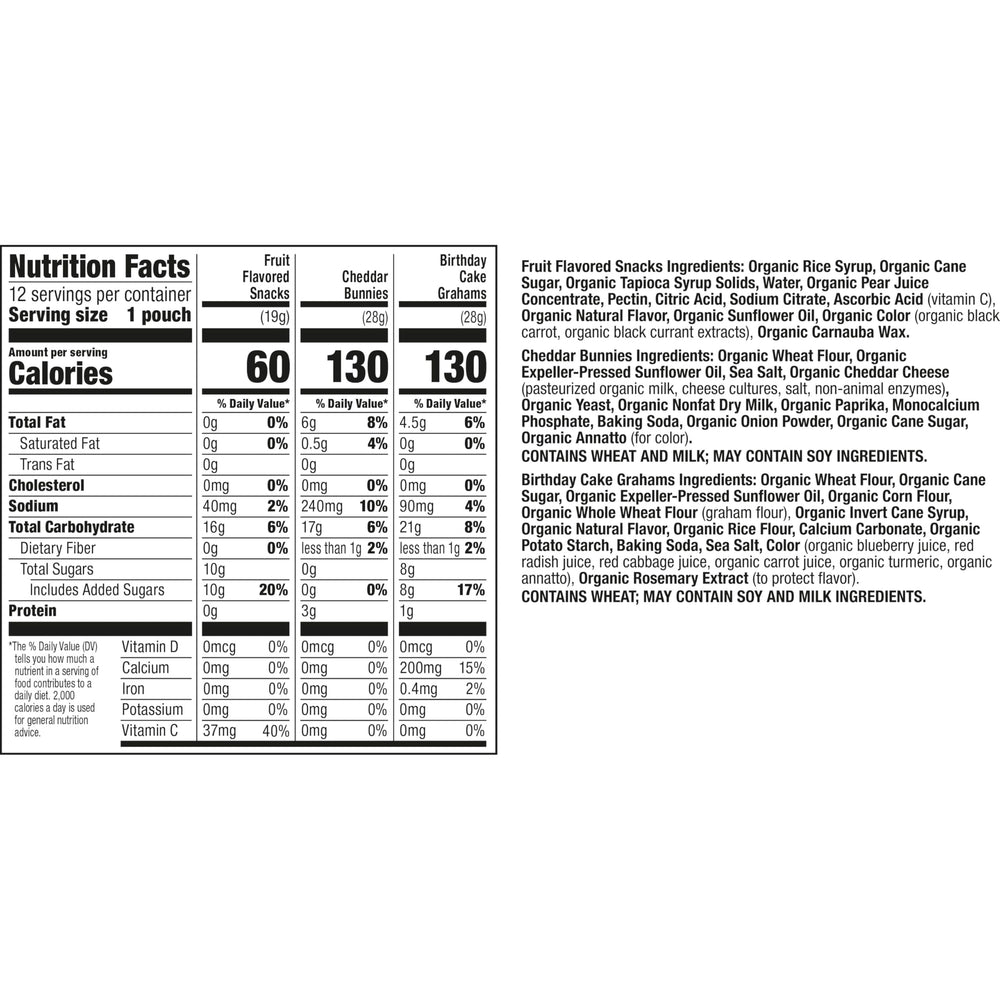 Annie's Cheddar Bunnies crackers close-up for crunchy, non-GMO lunchbox snacking