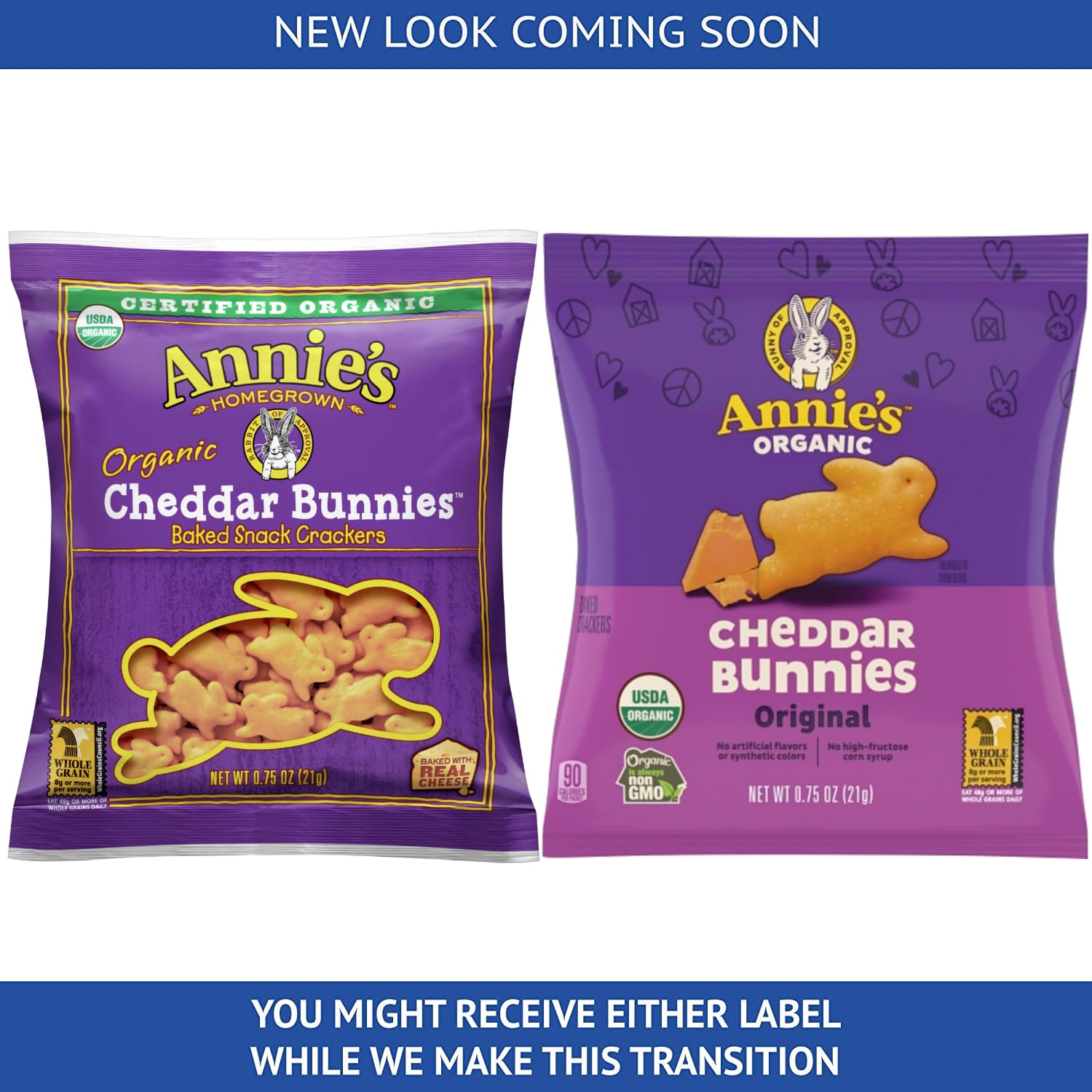 Annie's Cheddar Bunny Crackers in lunchbox for a kid-friendly snack