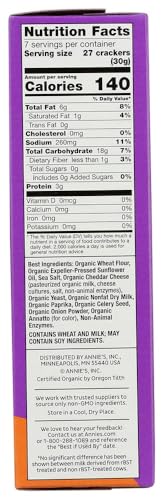 Annie's logo and Certified Organic label on packaging