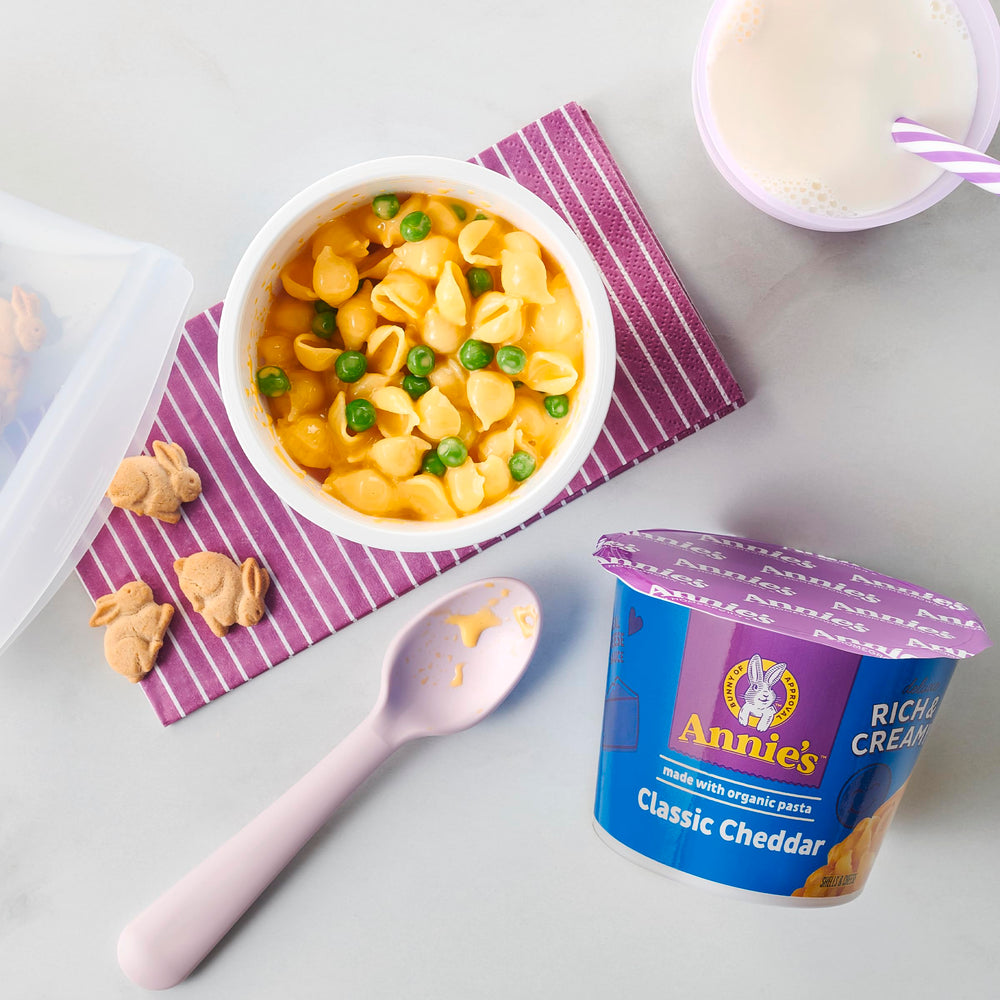 Microwave-ready Annie's cups for quick weeknight dinners