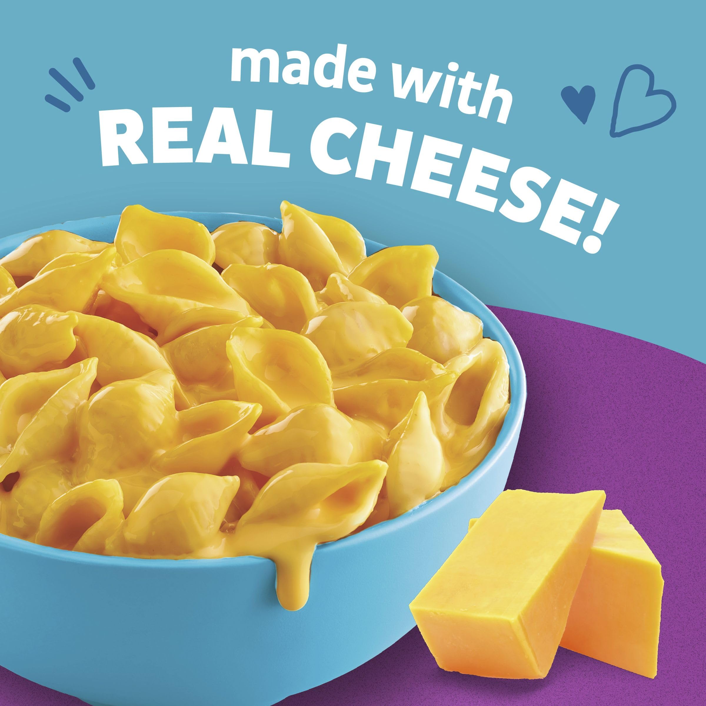 Annie's Classic Cheddar sauce image emphasizes real cheese flavor