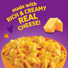 Annie's Deluxe Shells and Aged Cheddar uncooked pasta ready to boil