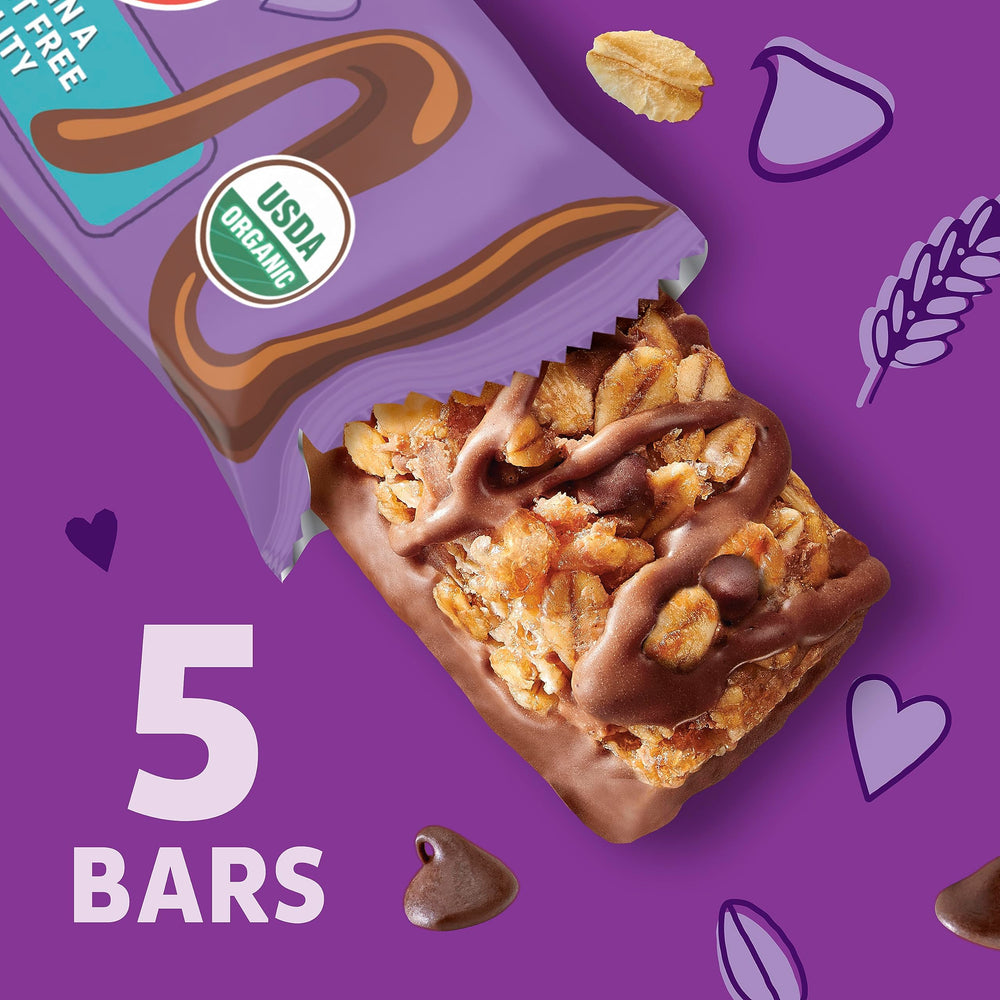 Kid-friendly packaging and portable size of Annie's Drizzle Granola Bar, ideal for school lunches