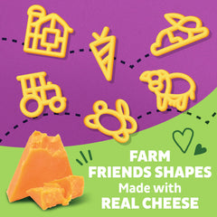 Creamy macaroni served in farm-shaped pasta for easy weeknight dinners with Annie's.