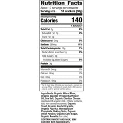 Cheddar Bunnies in lunchbox, a convenient organic snack for midday energy.