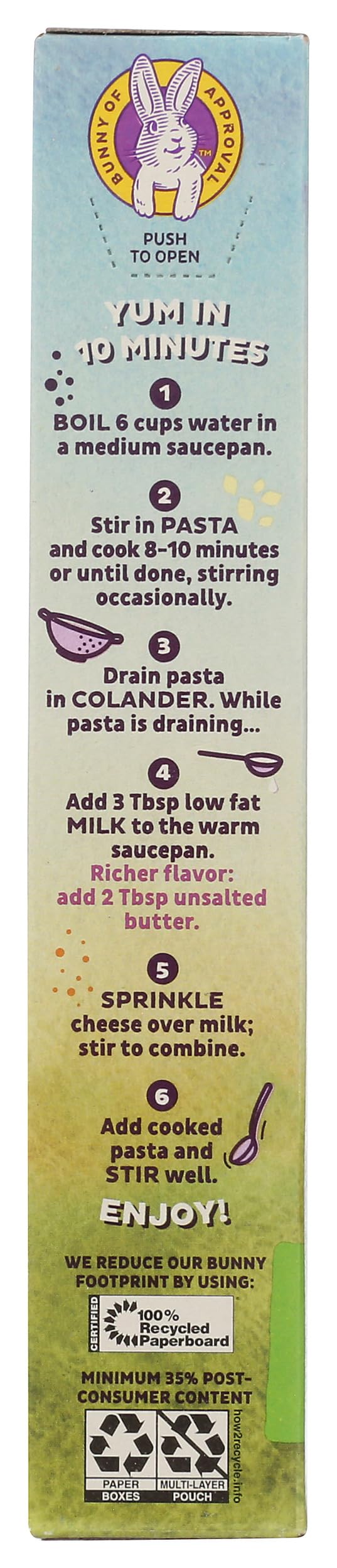 Quick weeknight meal featuring Annie's macaroni and cheese.
