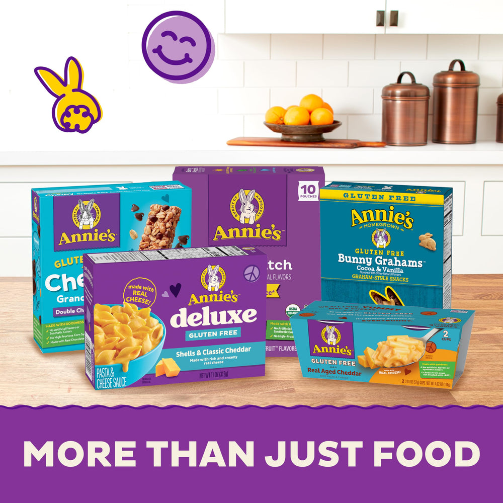 Annie's kid-friendly snack close-up emphasizing wholesome ingredients.