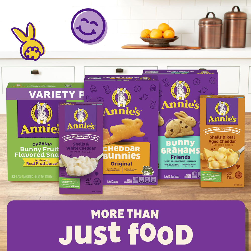 Kids enjoying Annie's variety pack during playtime