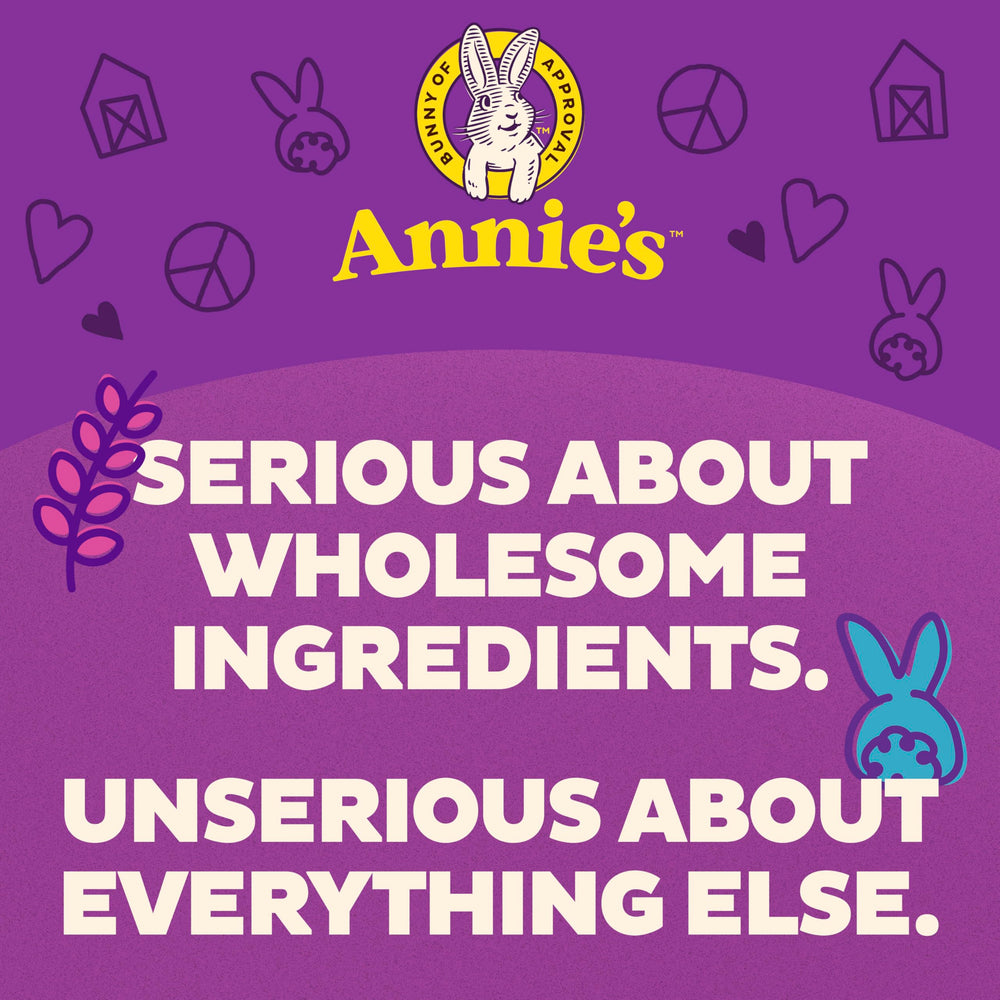 Annie's Macaroni and Classic Cheddar dining table scene hints at family meals.