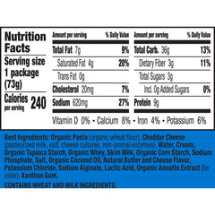 Annie's cheddar sauce packet adds classic flavor to kids' lunches.
