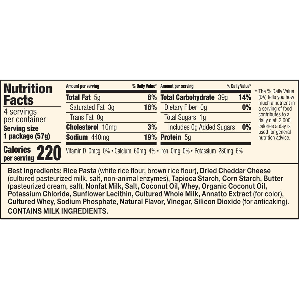 Annie's microwavable rice pasta cup shown ready to enjoy, gluten-free comfort