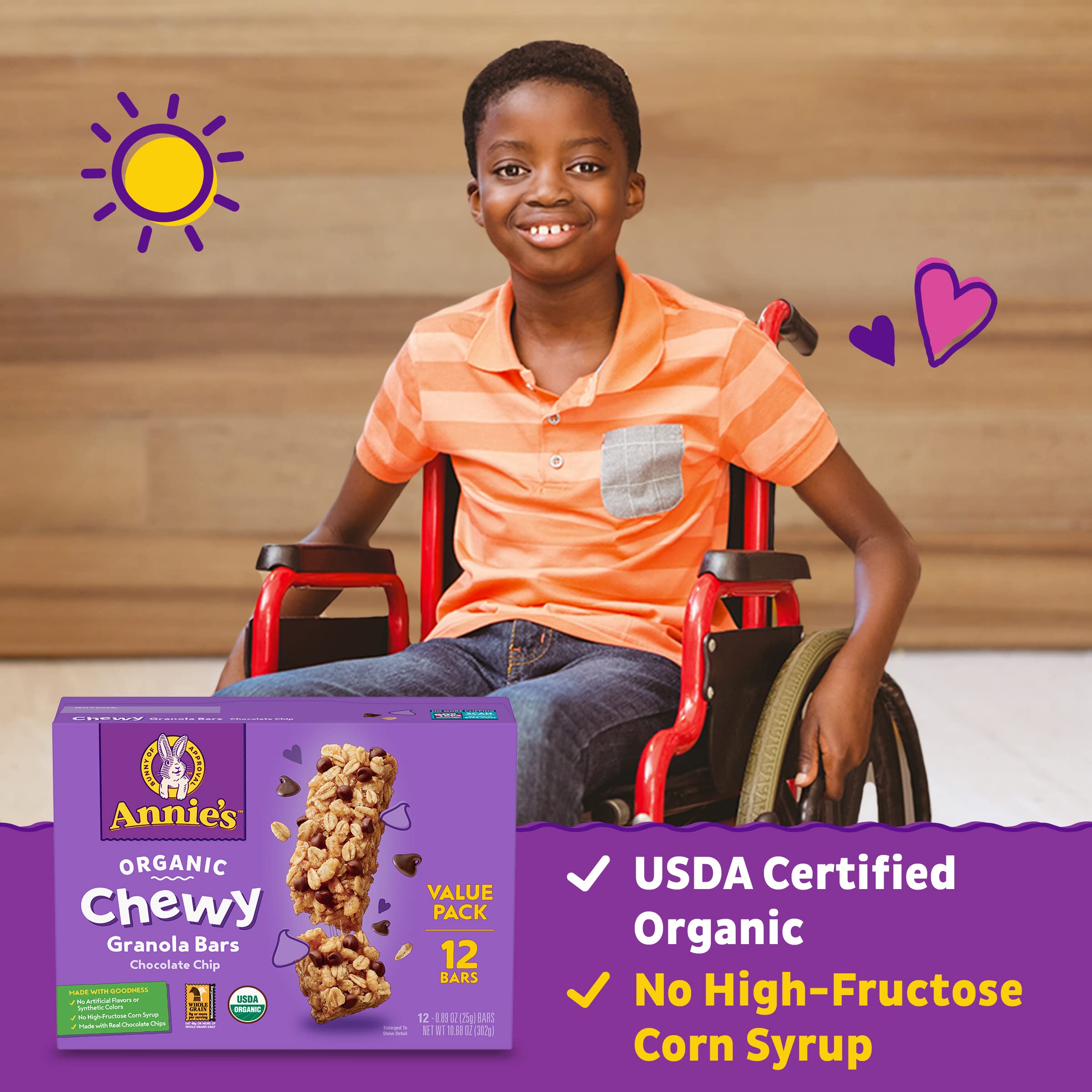 Annie's Organic Chewy Granola Bars breakfast pairing with coffee for simple morning energy.