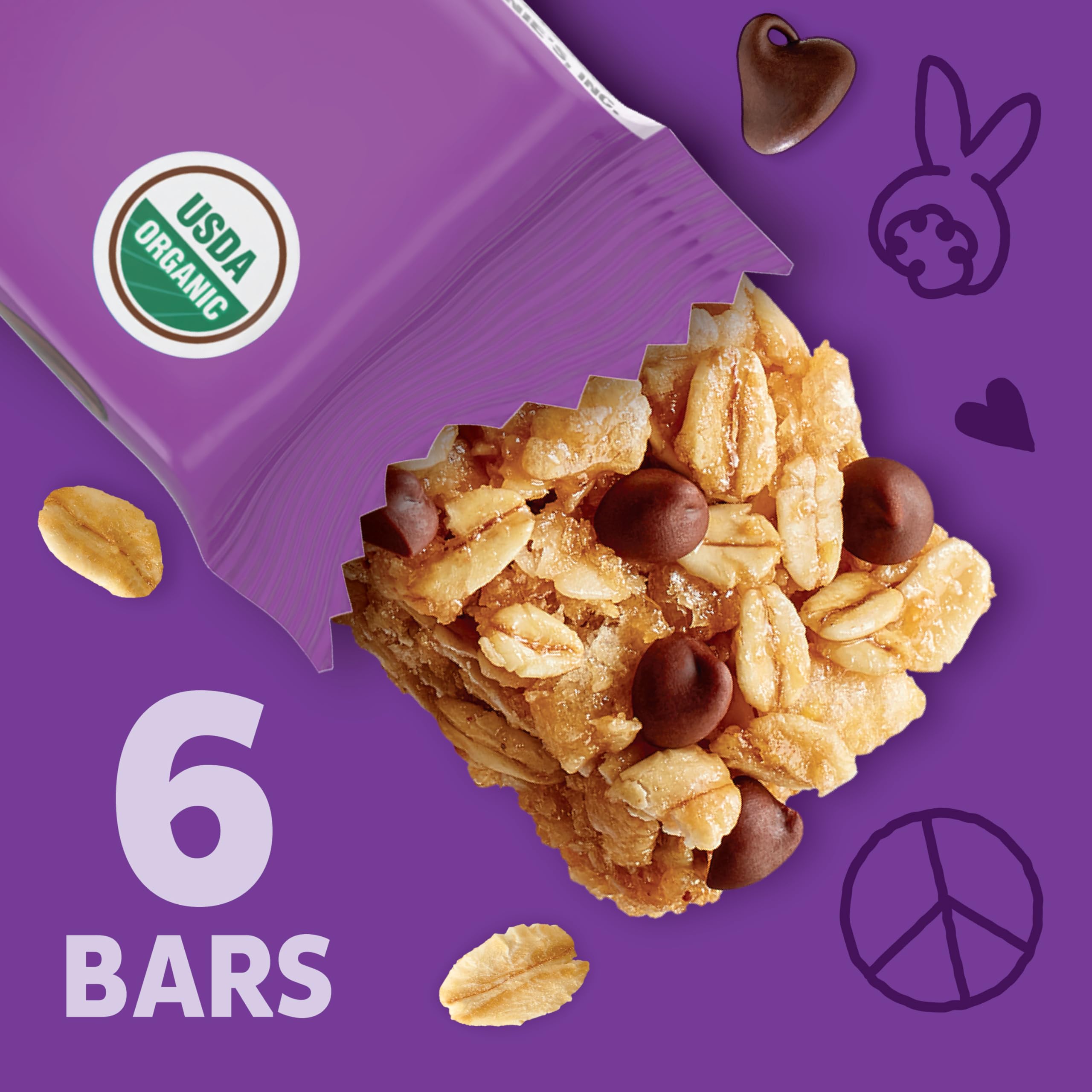 Nutrition panel on Annie's bar emphasizing whole grains