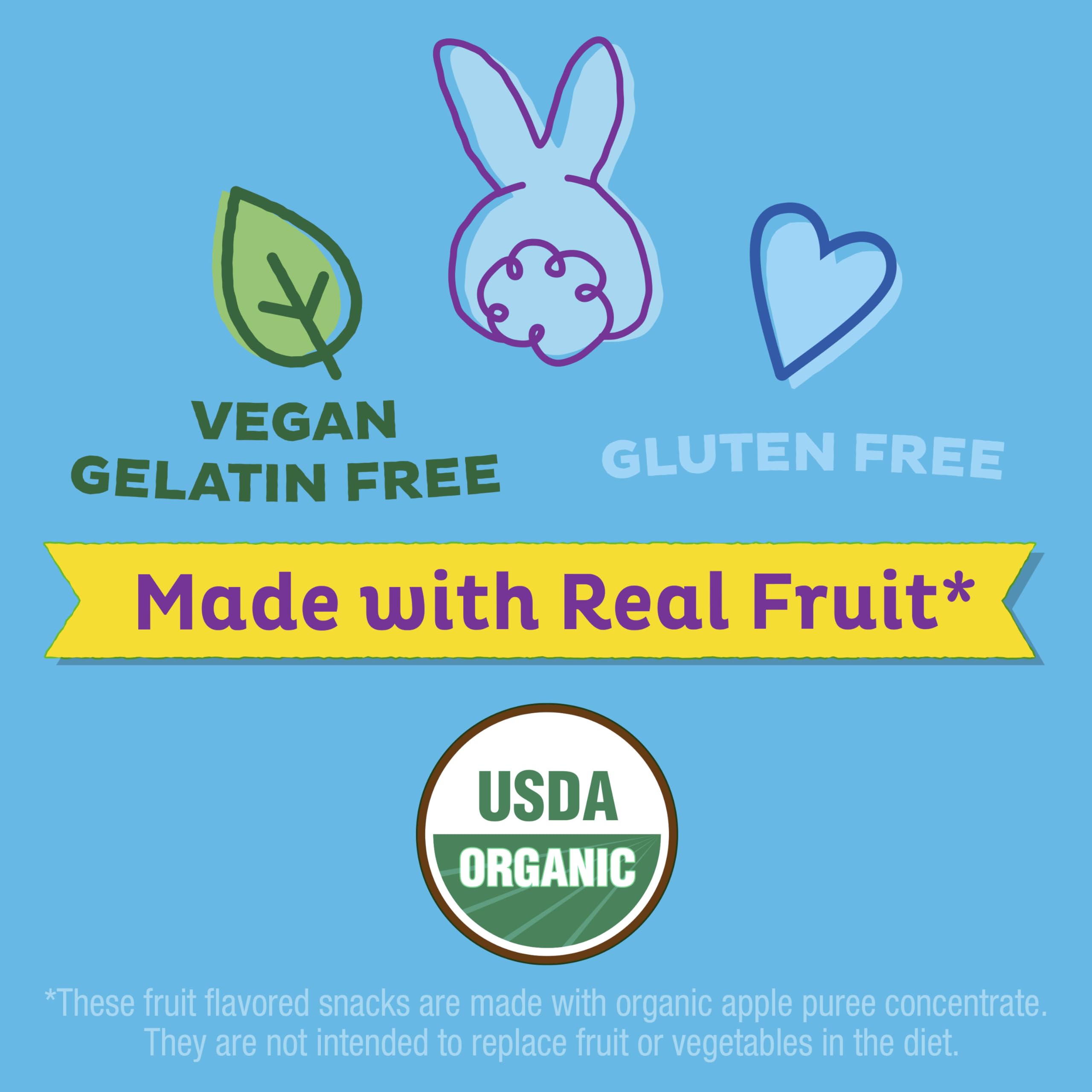 USDA Organic seal on Annie's Peel-A-Parts packaging.