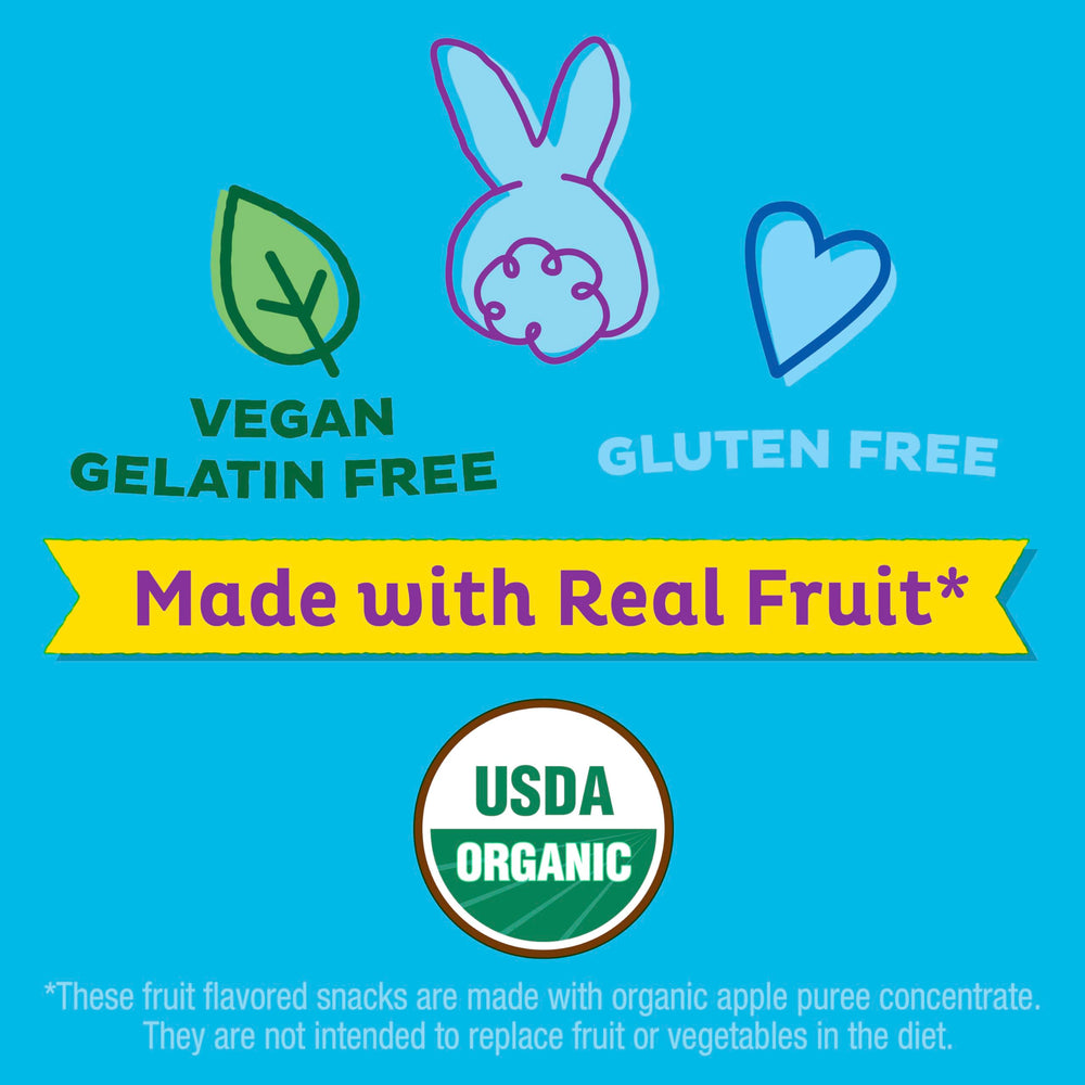 USDA Organic seal on Annie's Peel-A-Parts packaging.