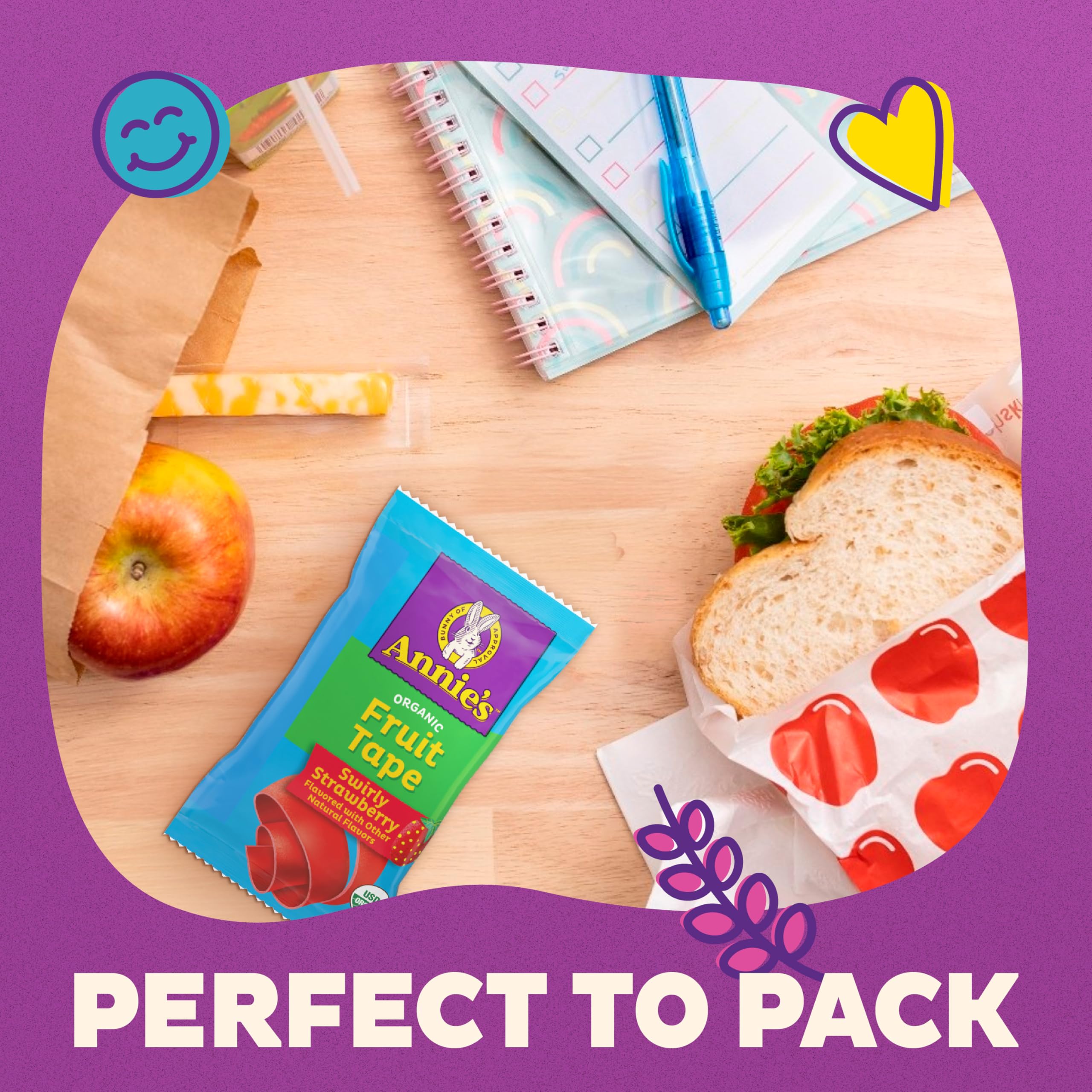 Six-roll pack ready for sharing during snack time.