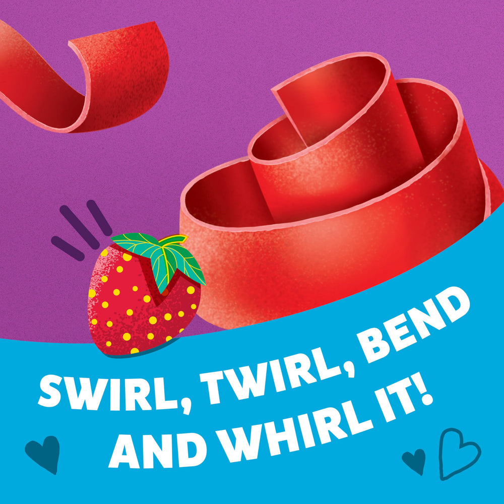 Kid-friendly Swirly Strawberry tape shown in a lunchbox.