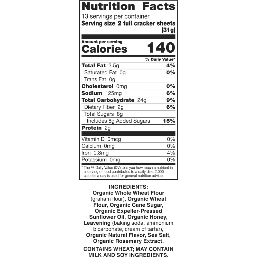 A convenient 14.4 oz box from Annie's for lunchboxes or snack time.