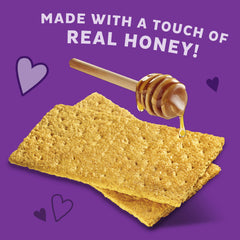 Annie's Honey Graham Crackers on a lunch plate offer a satisfying, whole-grain bite.