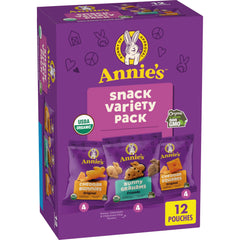 Annie's Organic Variety Pack Cheddar Bunnies close-up, ideal for lunchbox snacking