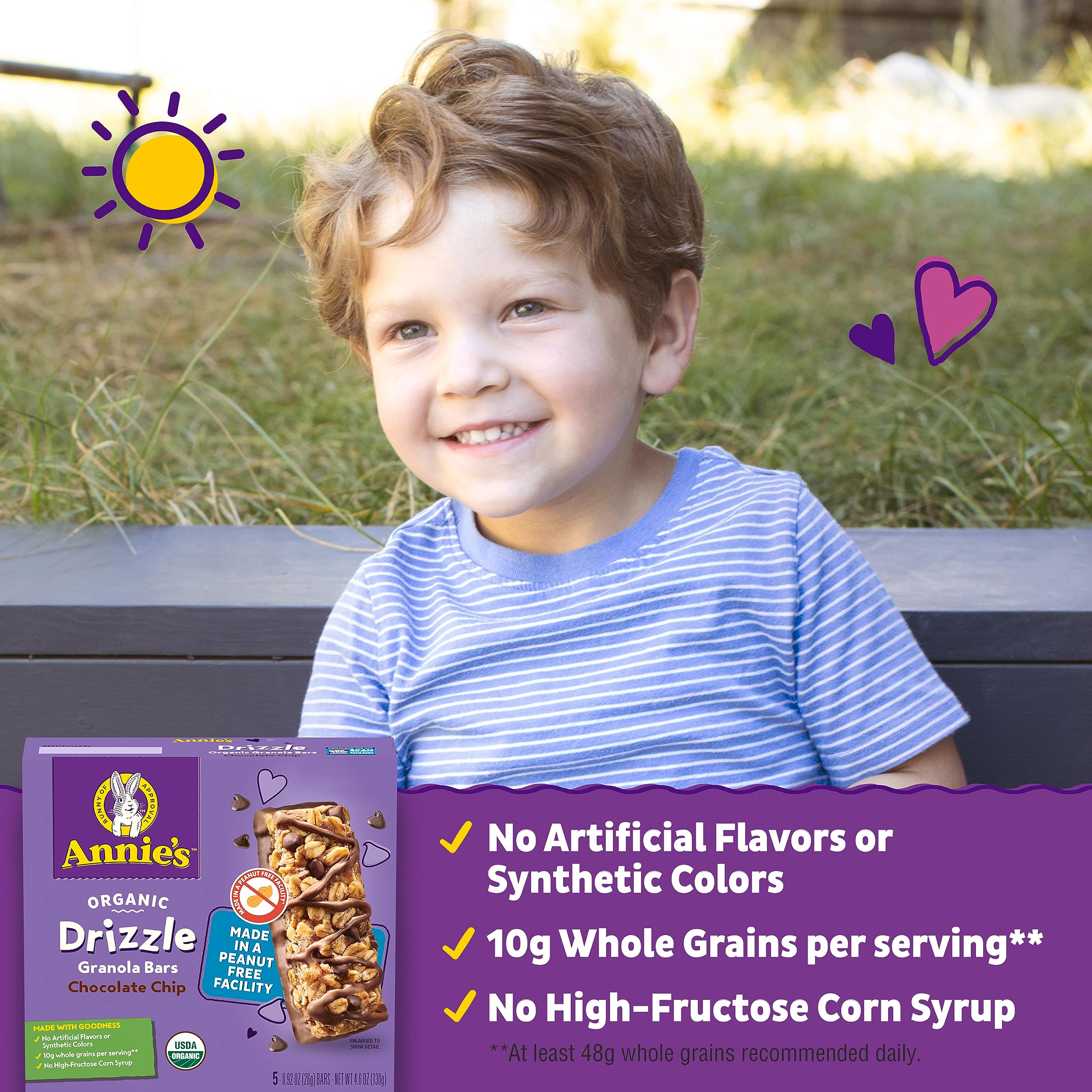 Note about peanut-free facility on Annie's packaging, helping allergen-conscious families plan snacks