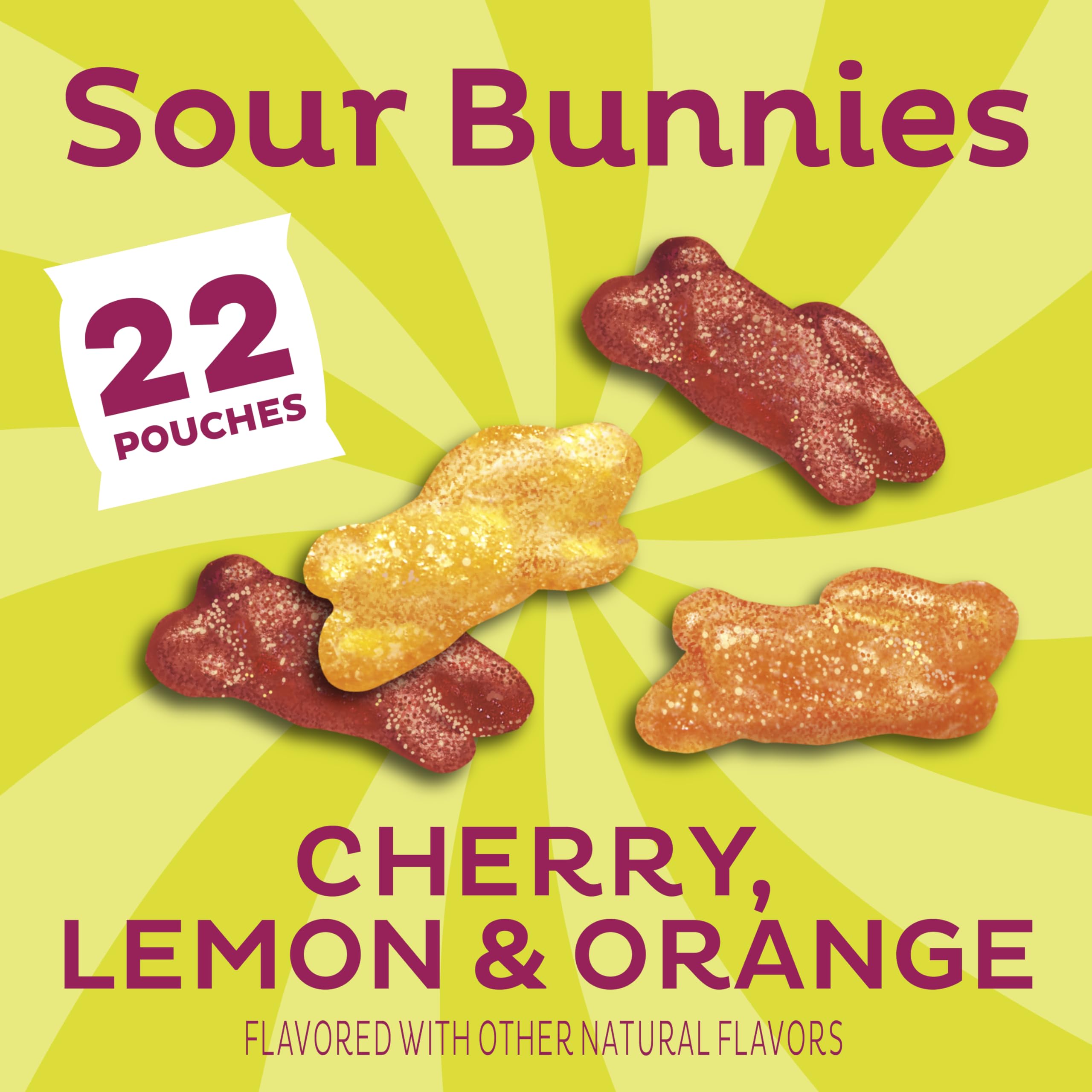 Annie's Sour Bunnies lemon flavor pouch tangy kid friendly treat