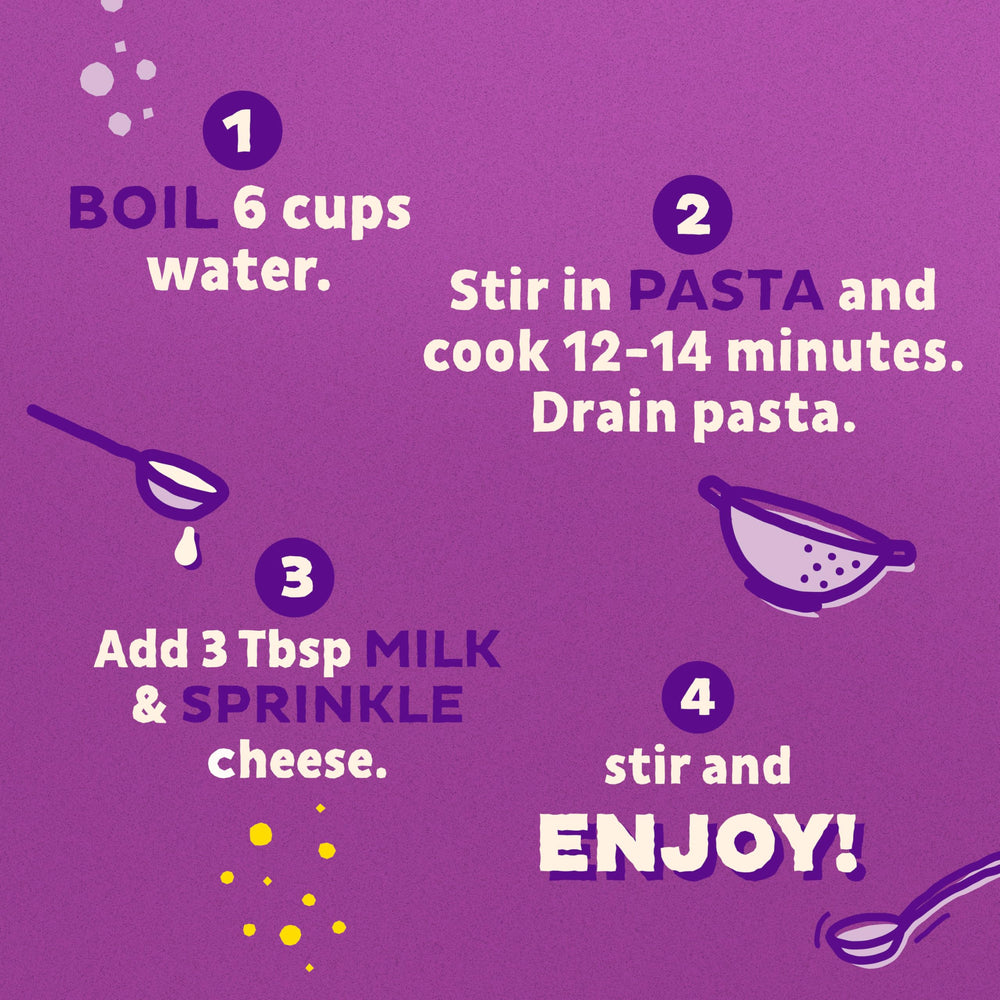 Annie's Spidey pasta cooks in about 14 minutes.