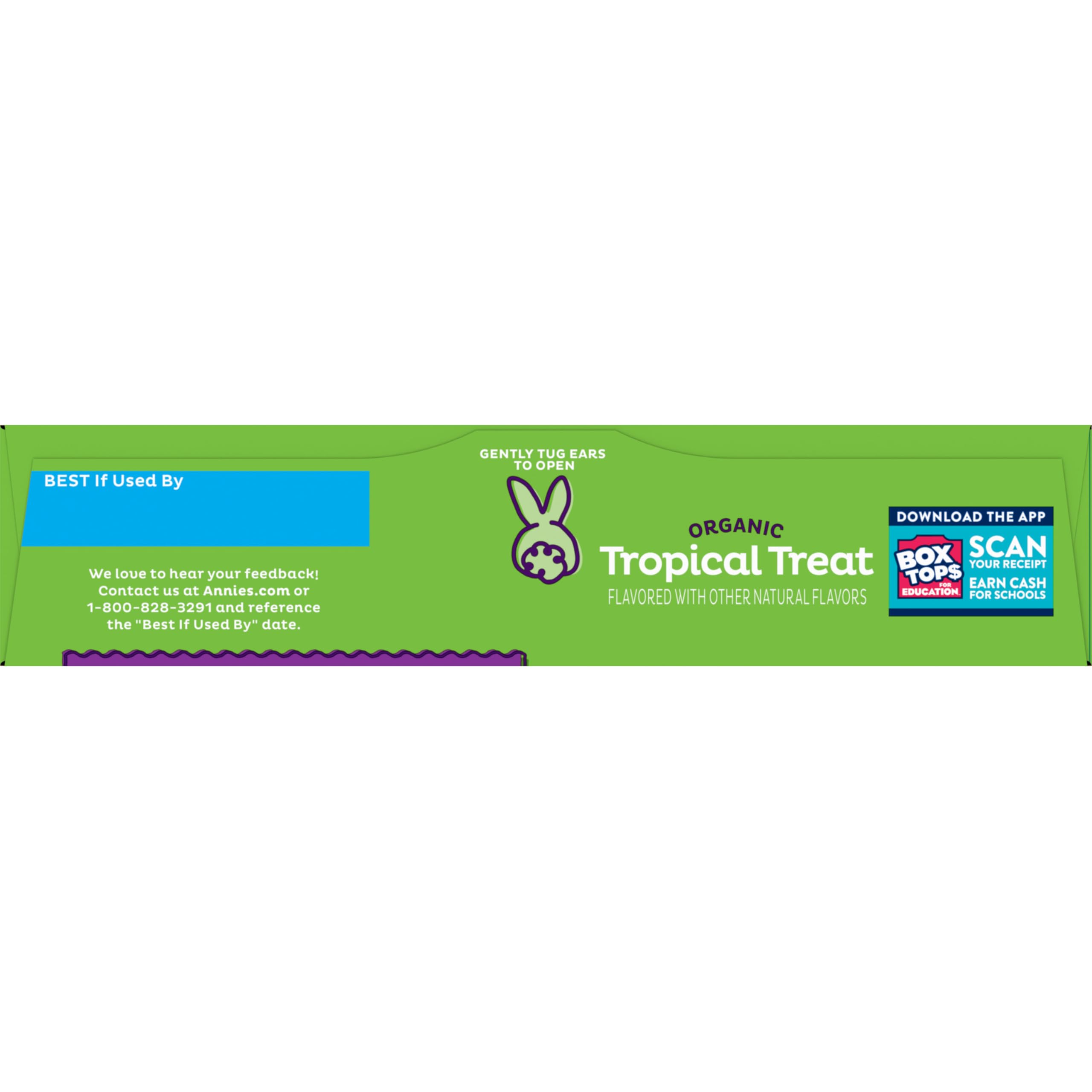 Annie's Tropical Treat pack of 10 pouches for easy lunchbox portioning.