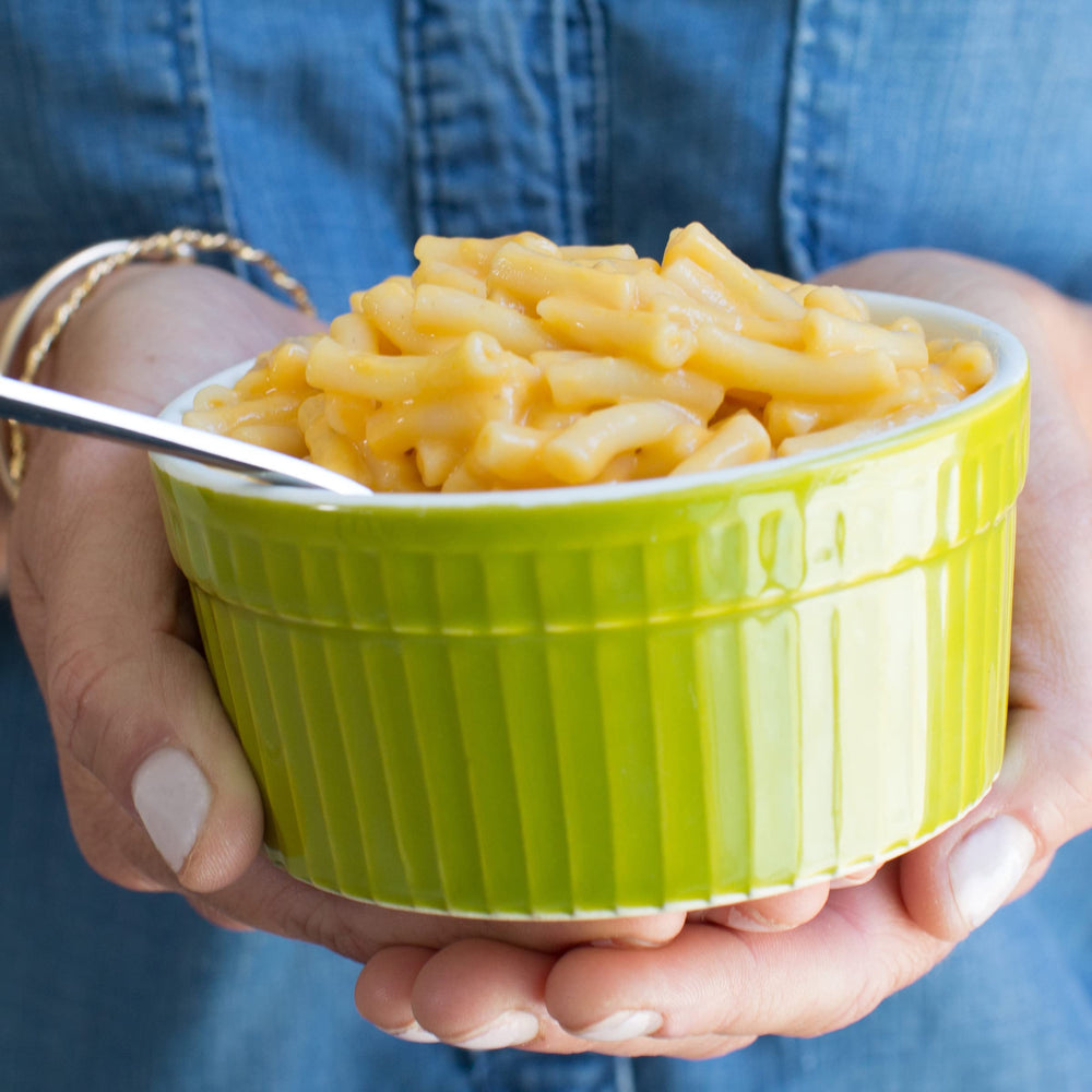 Annie's Vegan Mac and Cheddar prep steps illustrate easy setup
