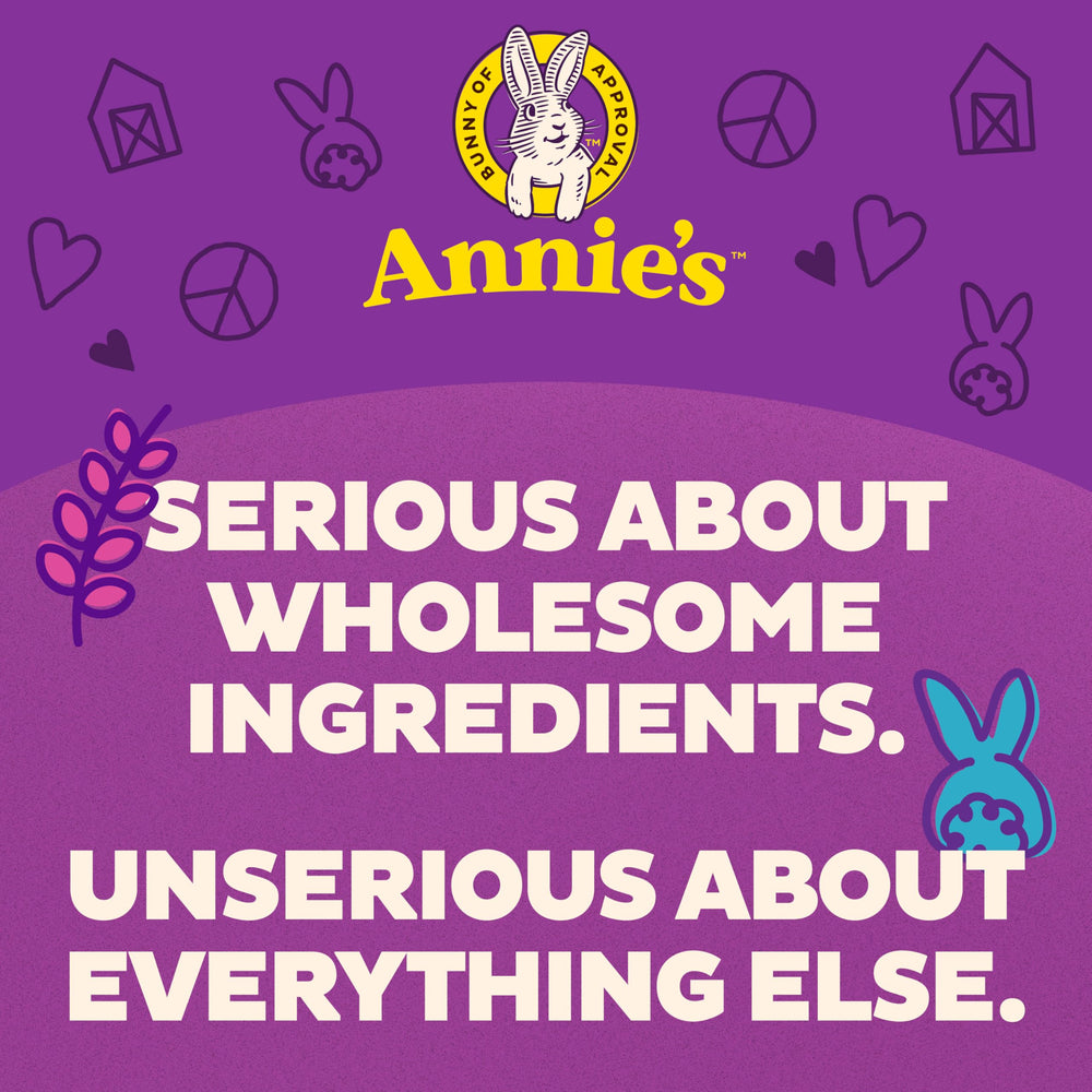 Whole-grain pasta serving with Annie's Yummy Bunnies