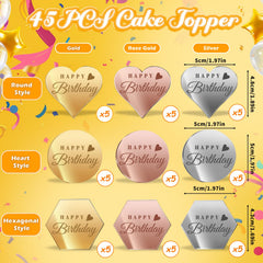 Ansee circle rose-gold topper adds elegant sparkle to cupcakes