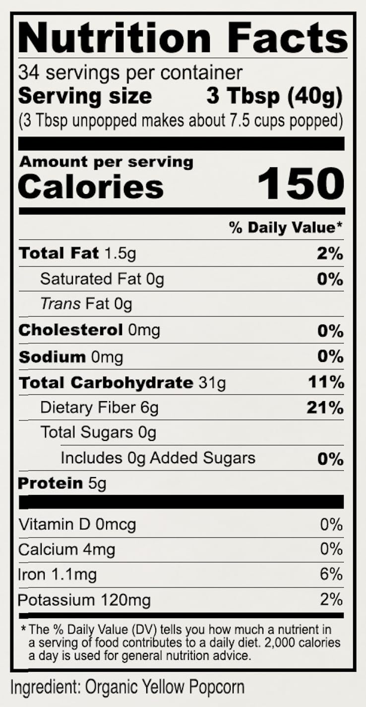 Gluten-free, non-GMO Anthony's kernels for worry-free snacking