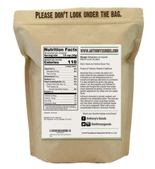 Scoop of Anthony's arrowroot flour powder for thickening recipes.