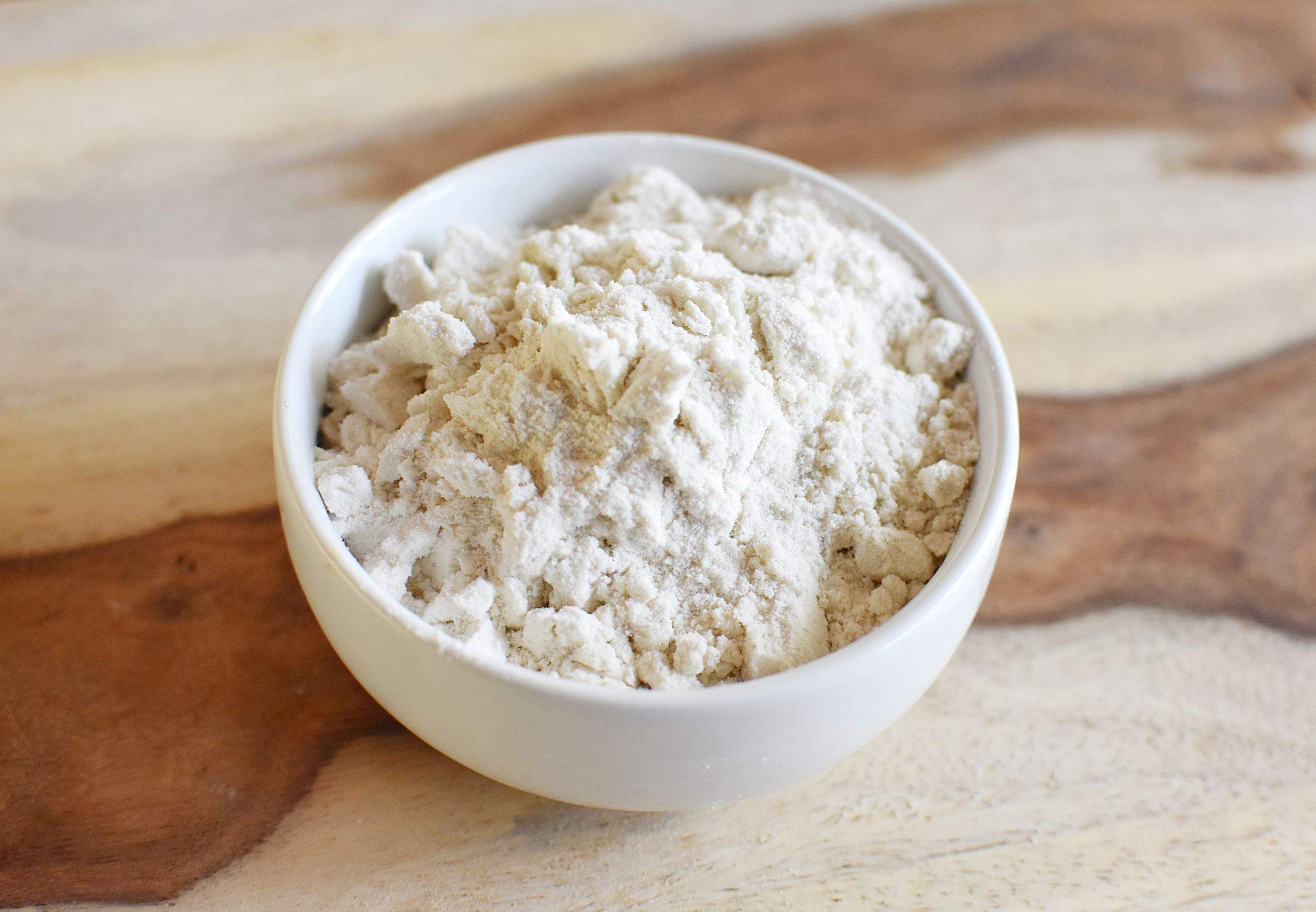 Anthony's Organic Brown Rice Flour stored on shelf for easy pantry use.