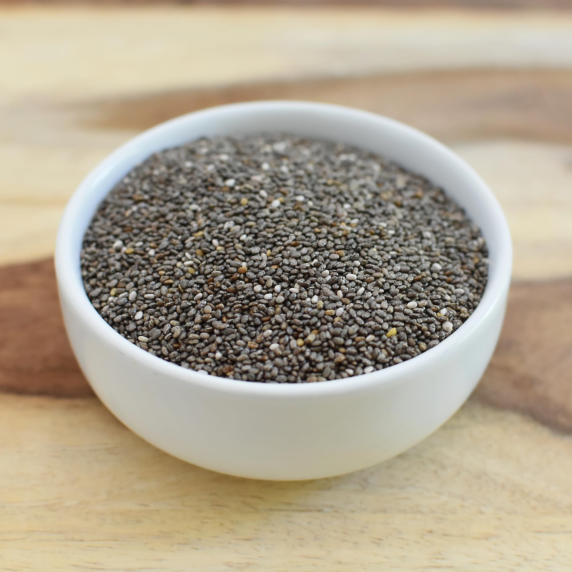 Anthony's Organic Chia Seeds in a smoothie bowl for a fiber boost.