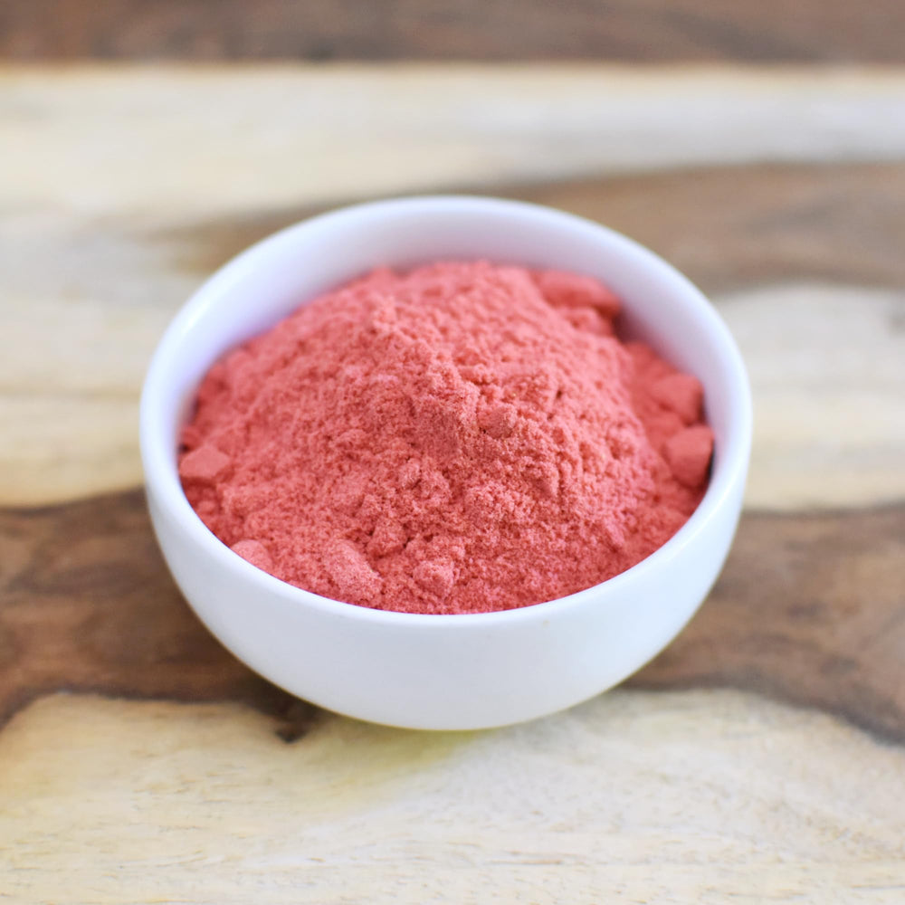 Dessert topping with Anthony's strawberry powder for natural sweetness and hue