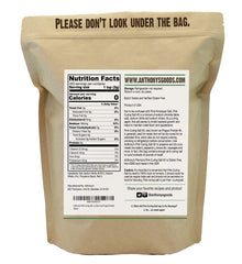 Anthony's Pink Curing Salt No.2 label close-up confirms gluten-free, batch-tested integrity for long cures.
