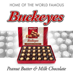 Wrapped buckeyes ready for gifting and celebrations.