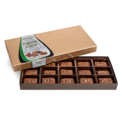 Anthony Thomas Milk Chocolate English Toffee Gift Box unwrapped, ideal for gifting and sharing.