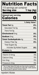 Anthony's Allulose Sweetener 1lb fine granules close-up for easy measuring.