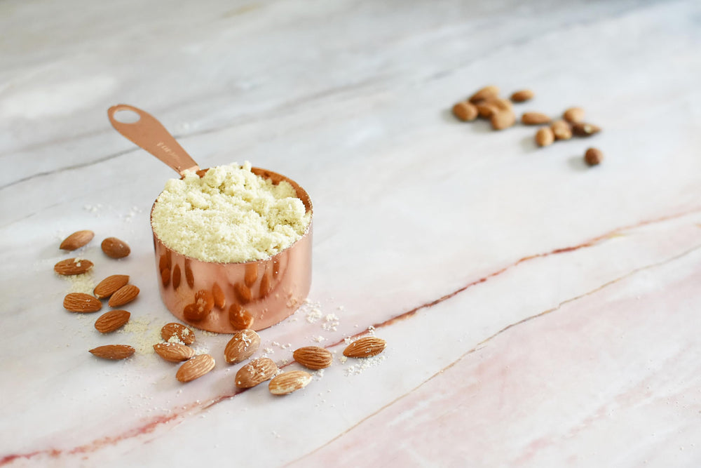 Anthony's almond flour vegan and non-GMO certification noted on pack