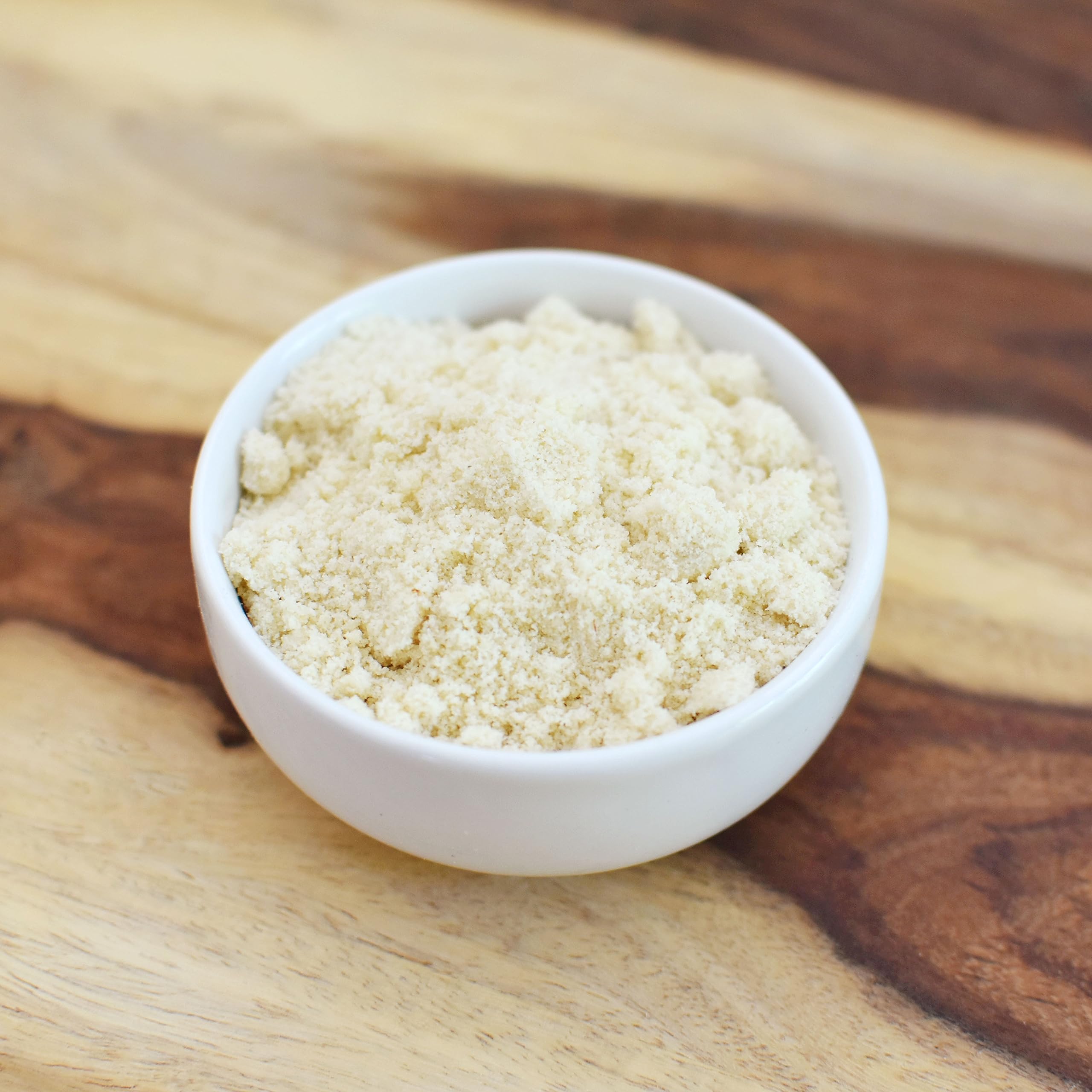 Anthony's Blanched Almond Flour steam pasteurized process shown for safety and quality.