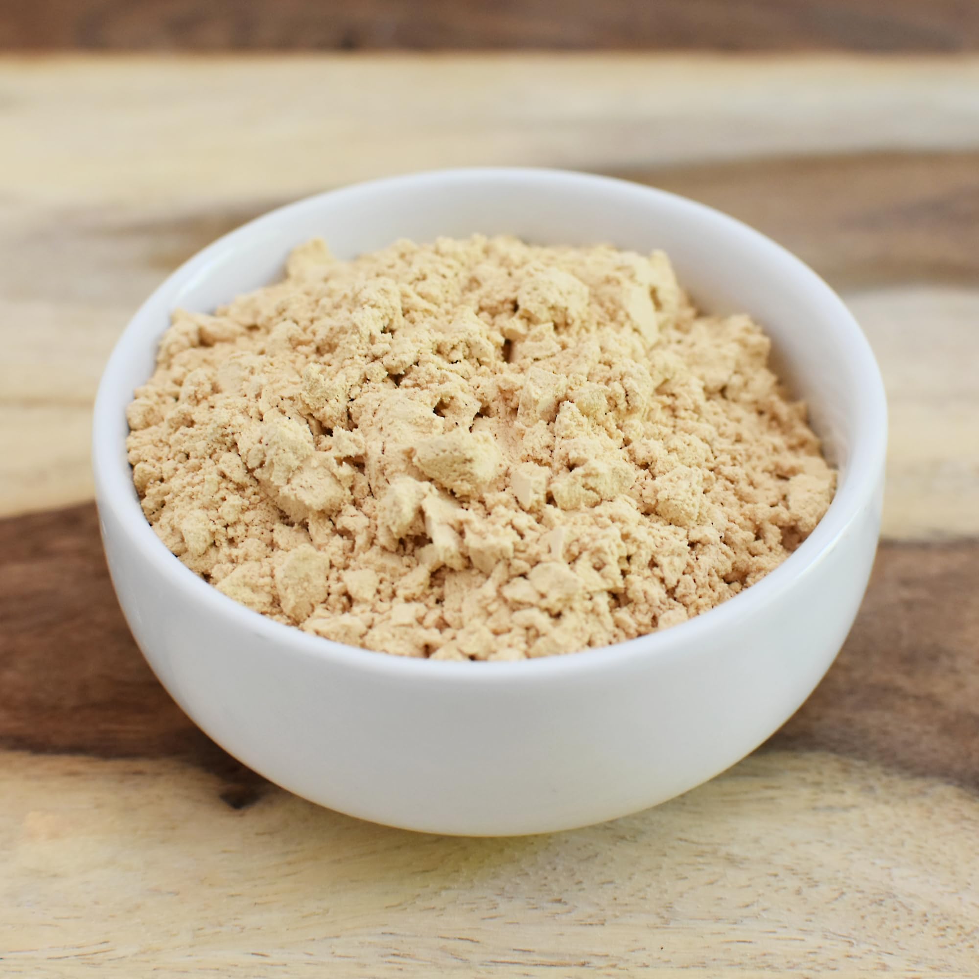 Anthony's Defatted Peanut Flour packaging signals a low-fat option for recipes