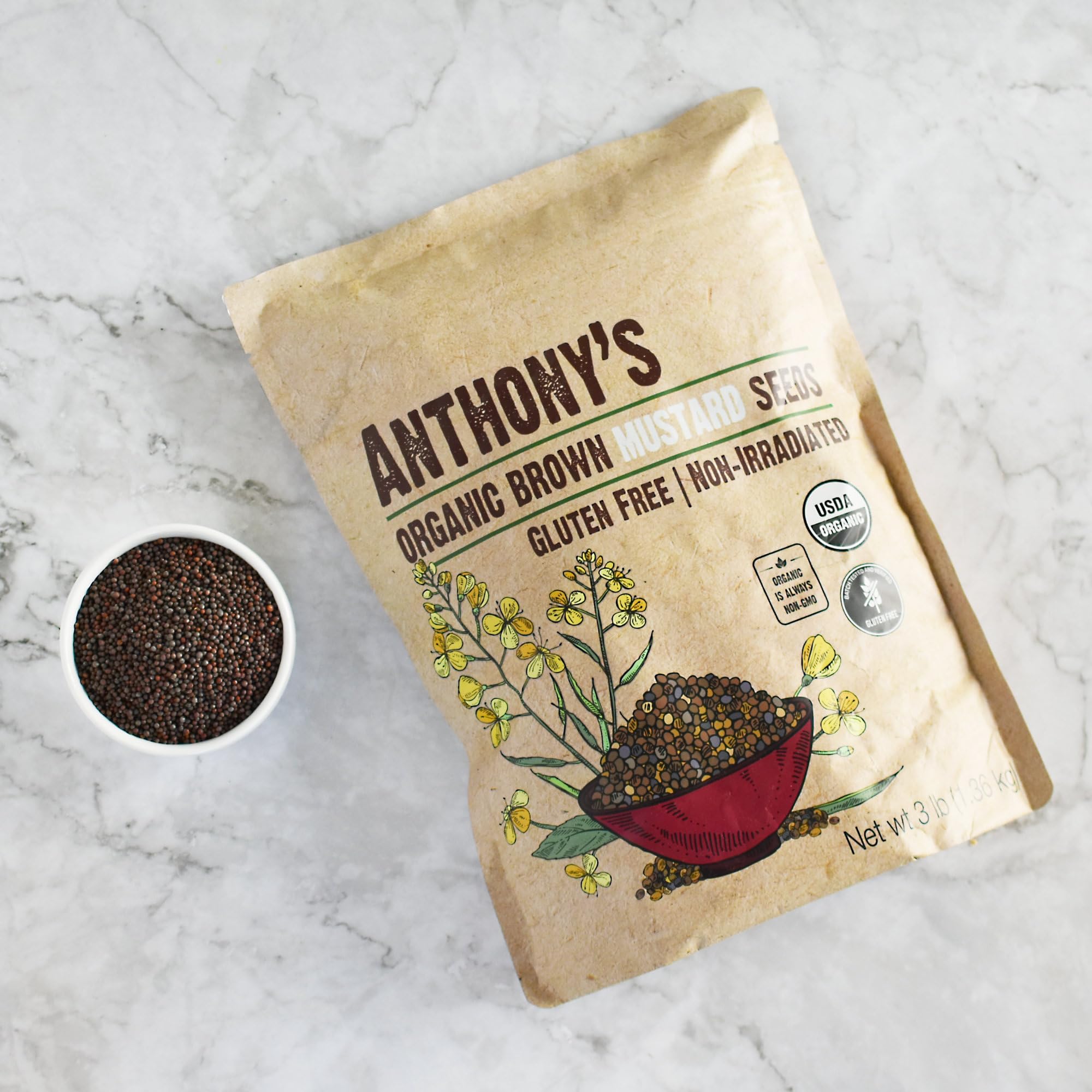Anthony's Non-GMO seeds emphasize pure ingredient sourcing.