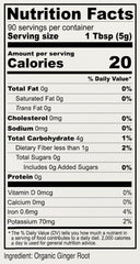 Anthony's Organic Ground Ginger Root non-GMO label clearly visible on packaging