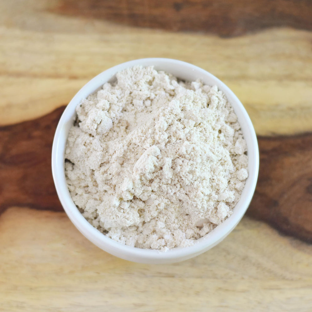 Anthony's Organic Oat Flour cookie dough shot highlights easy gluten-free treats.
