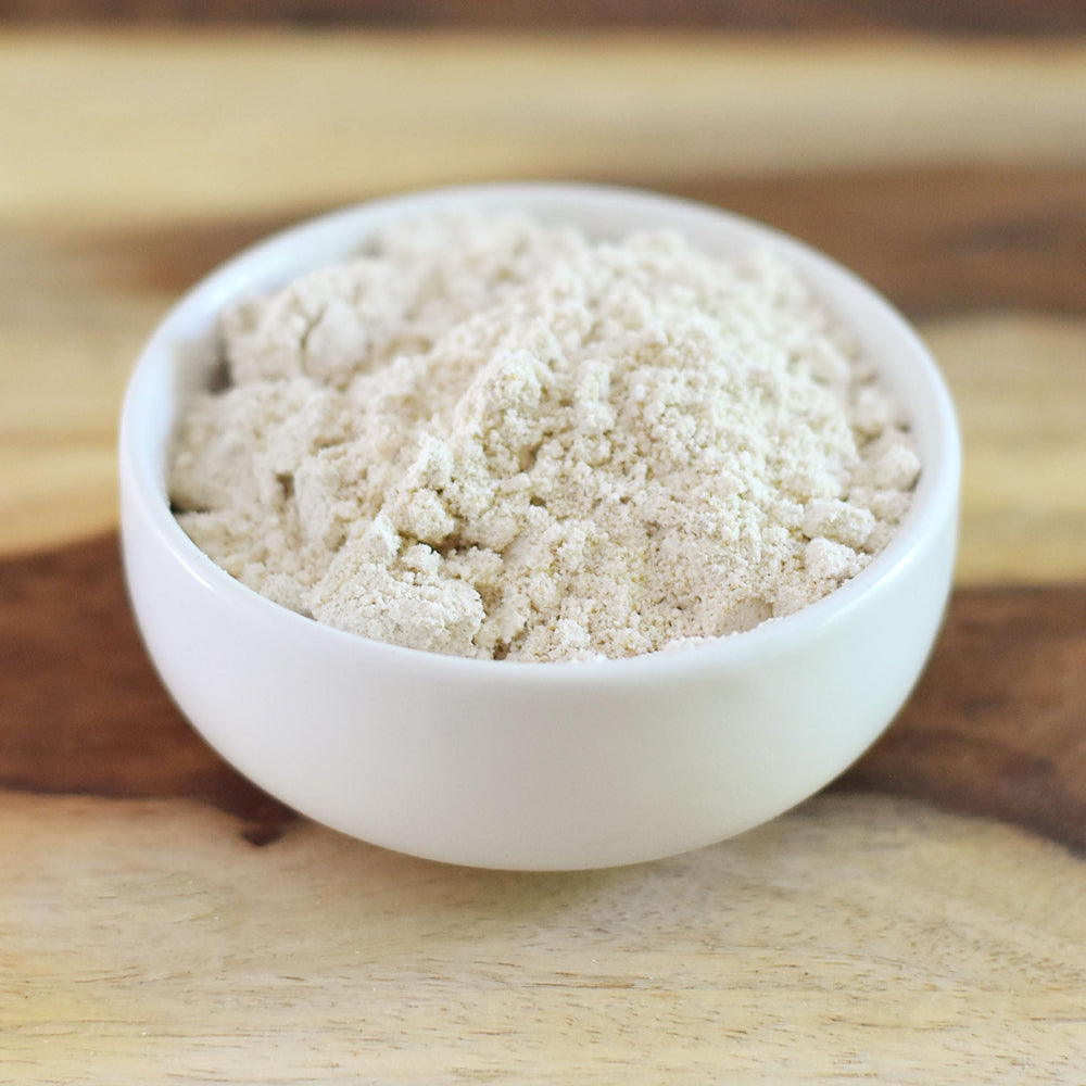 Anthony's Organic Oat Flour pancake batter ready for sizzling griddle.