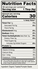 Anthony's Organic Pumpkin Seed Protein Powder ingredient panel highlights vegan, non-GMO quality.